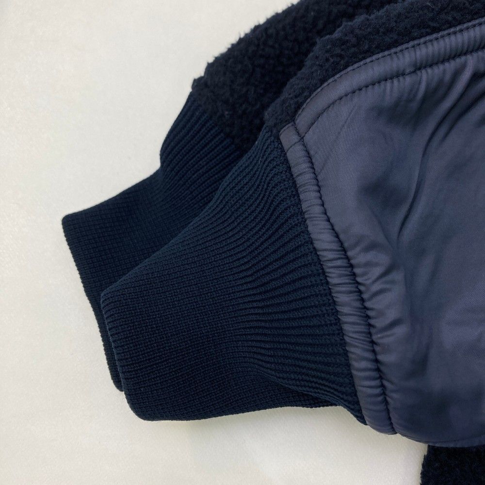 MARK&LONA マークアンドロナ ボア 切替ジャケット ネイビー系 M