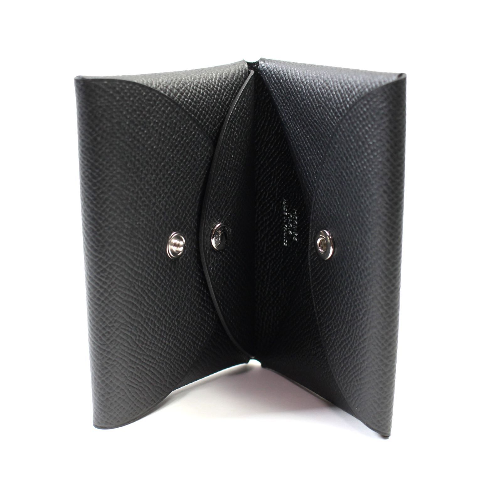 HERMES エルメス カルヴィデュオ 黒 べたつか B刻印 ヴォーエプソン 