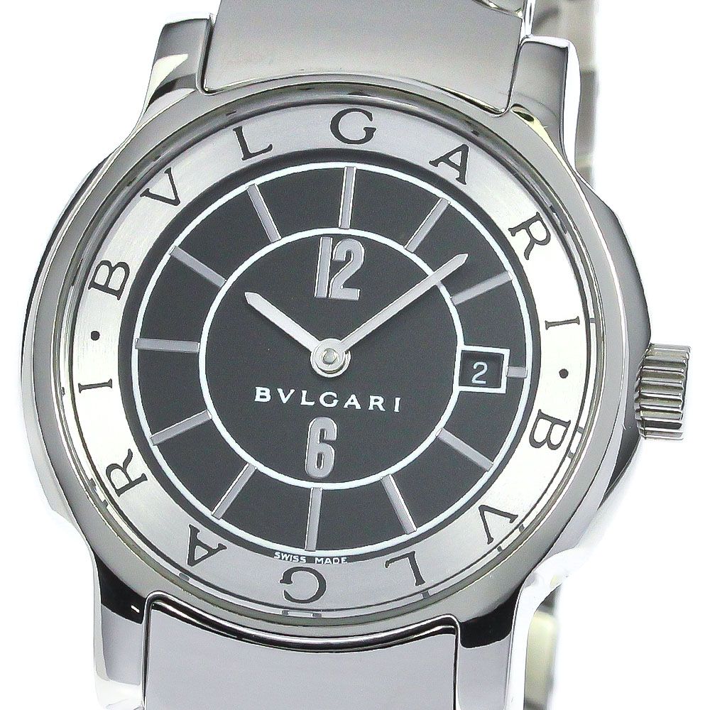 ブルガリ BVLGARI ST29S ソロテンポ デイト クォーツ レディース_  