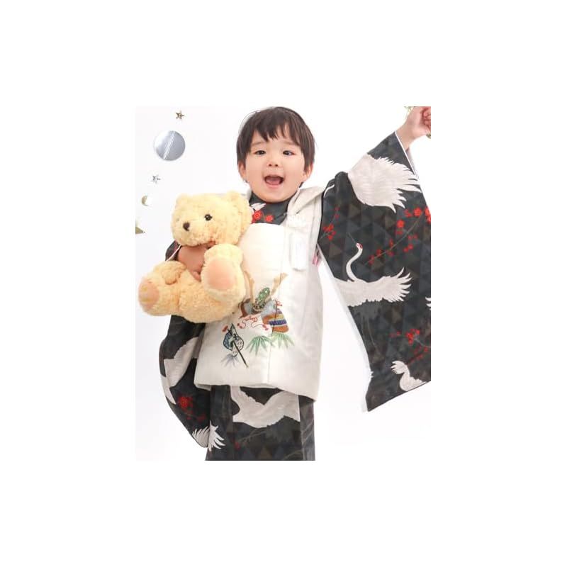 KYOETSU] [キョウエツ] 七五三 3歳 着物 男の子 被布 フルセット し