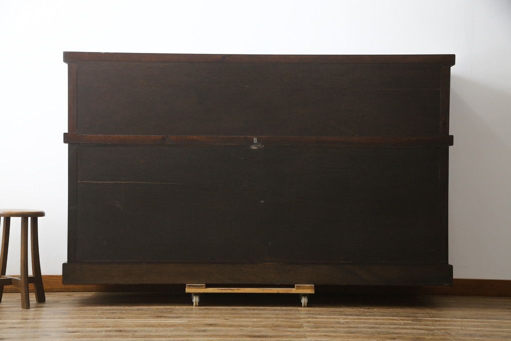 取付無料！葉山家具 おしゃれアンティーク天然木キャビネット 花柄