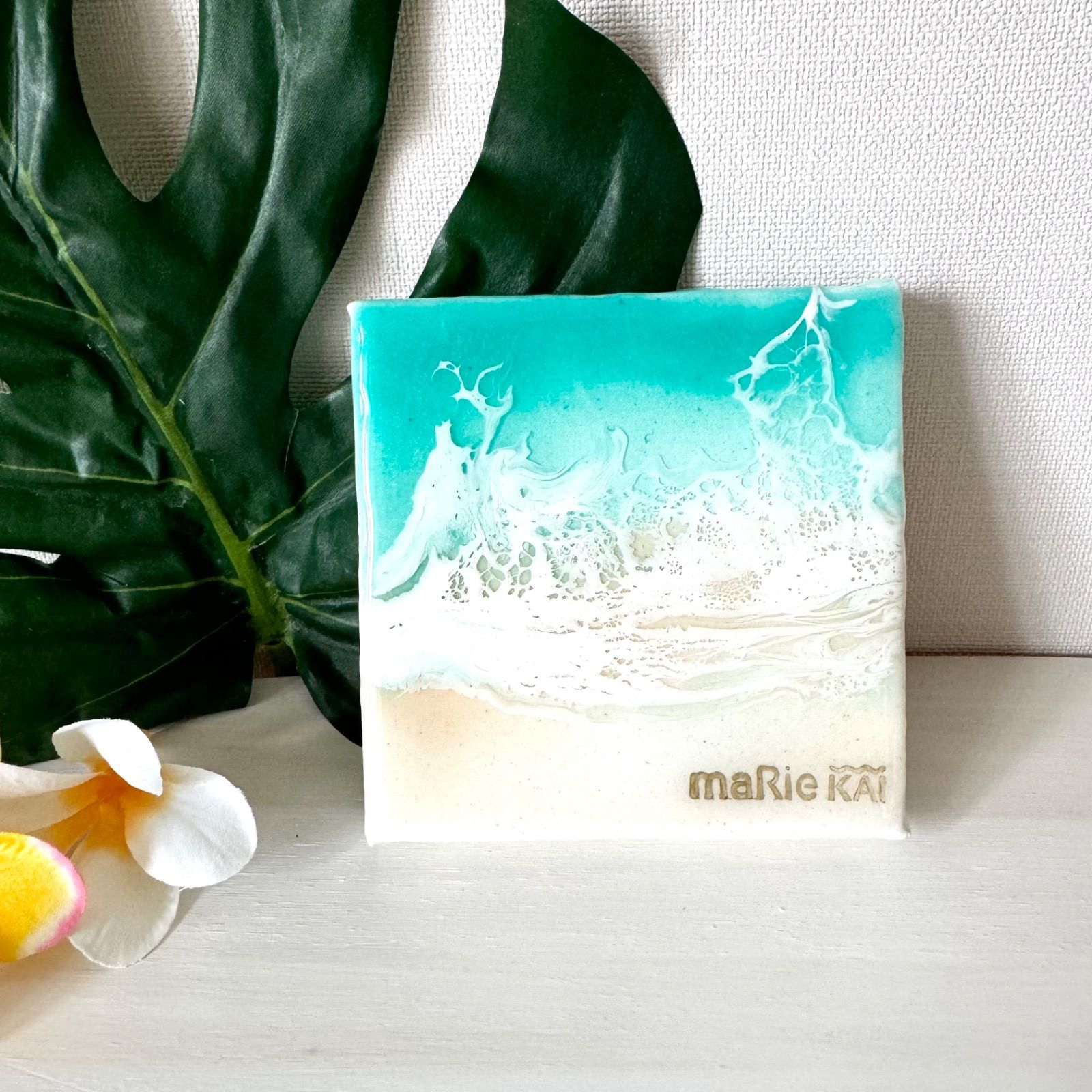ラニカイビーチ miniレジンアートE [ 10cm×10cm ] 海レンジアート 海 