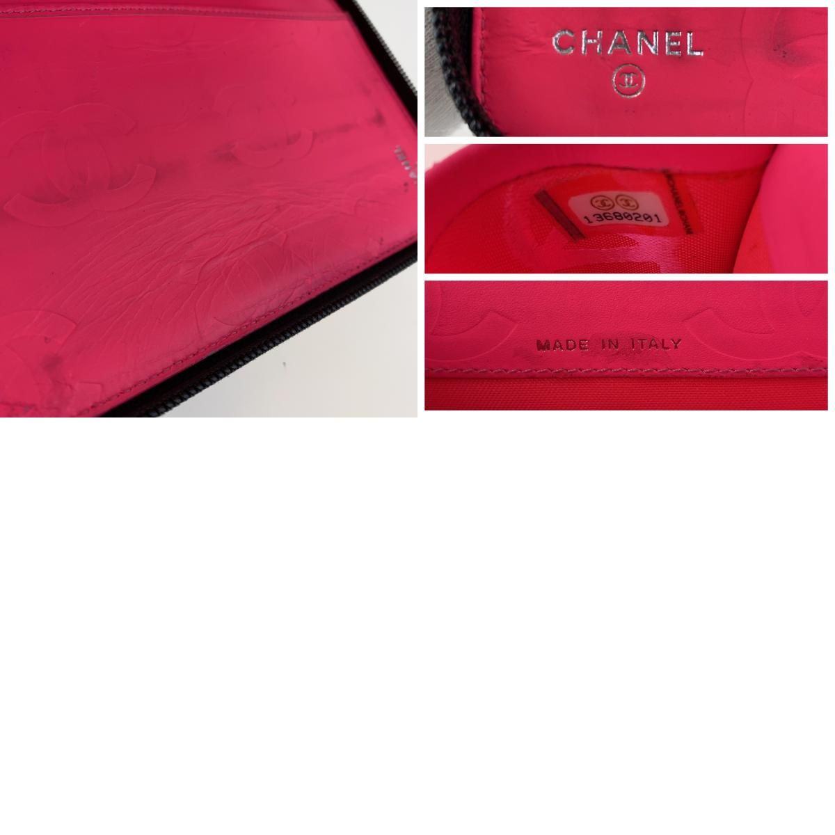 新品 在庫有 CHANEL シャネル カンボン ココマーク ブラック ピンク