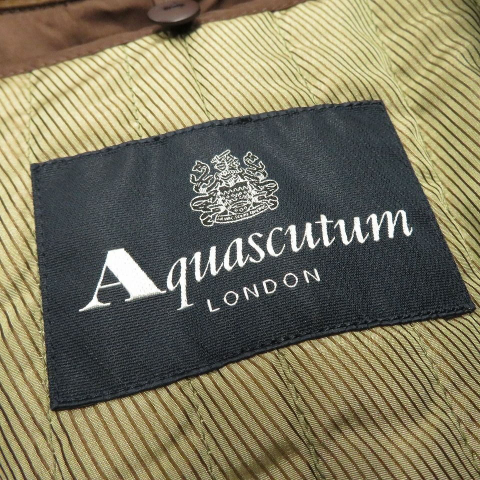 アクアスキュータム Aquascutum ラムレザー スウェード ジャケット 本