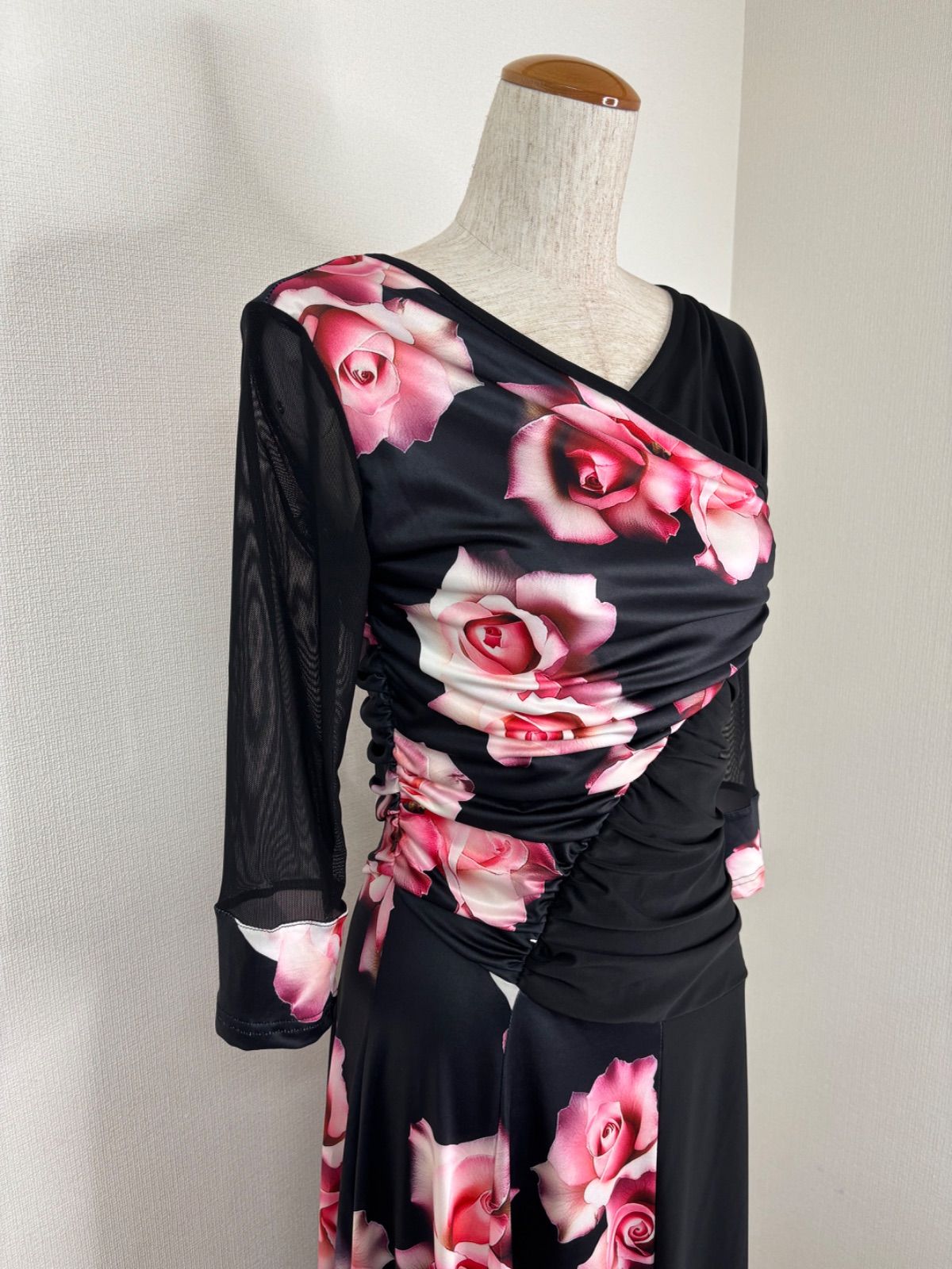 新品》社交ダンス シャーリングデザイン ファッション ワンピース