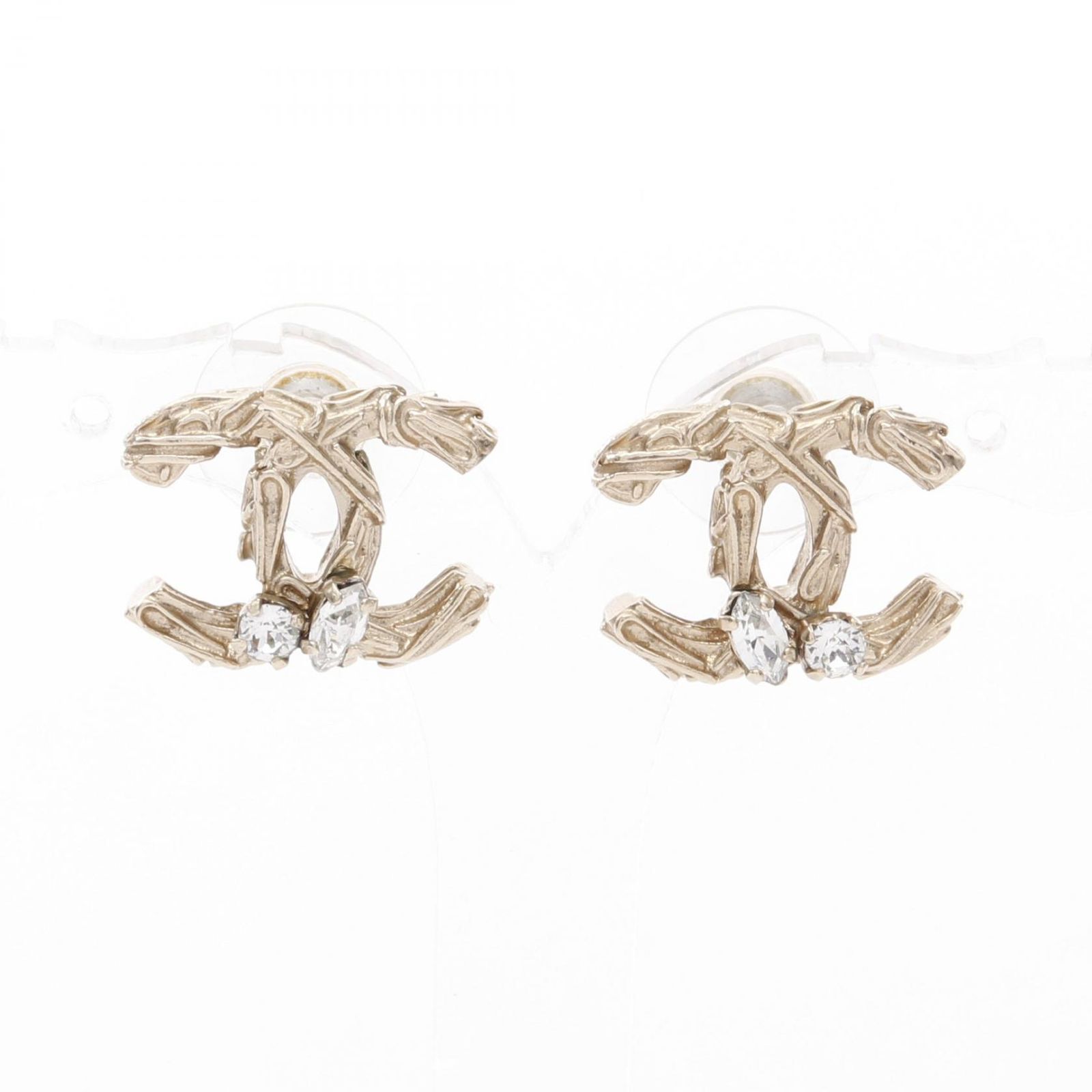 CHANEL 金色メッキ 片耳用ピアス シャネル CHANEL ピアス ココマーク ゴールド GP（ゴールド
