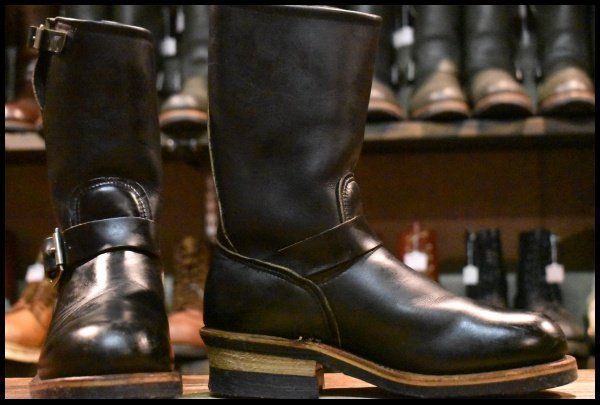 5D PT91プリント 94年03月刻印 レッドウィング 2268 エンジニア ブラッククローム スチールトゥ ブーツ redwing HOPESMORE FJ170