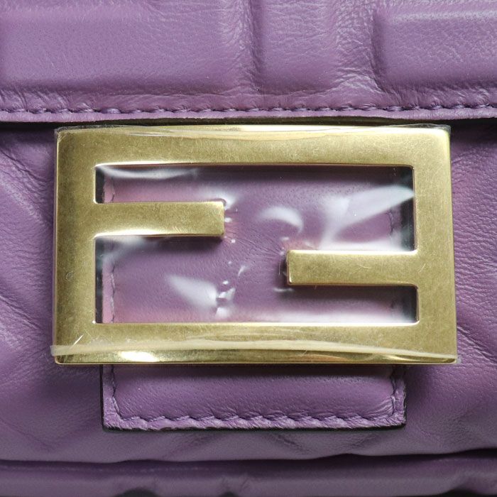 FENDI フェンディ バーガンディナッパレザー 2Wayショルダーバッグ  