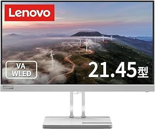 Lenovo L22e-40 モニター 21.45インチ VA WLED液晶 FHD 75Hz 4ms 非光沢 チルト対応 VESA HDMI ケーブル付 グレー 67AFKACBJP