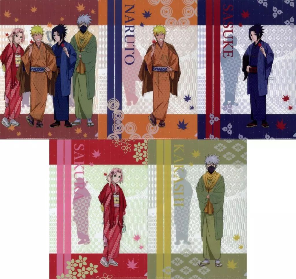 中古】クリアファイル 第七班 A4クリアファイルセット 「NARUTO-ナルト