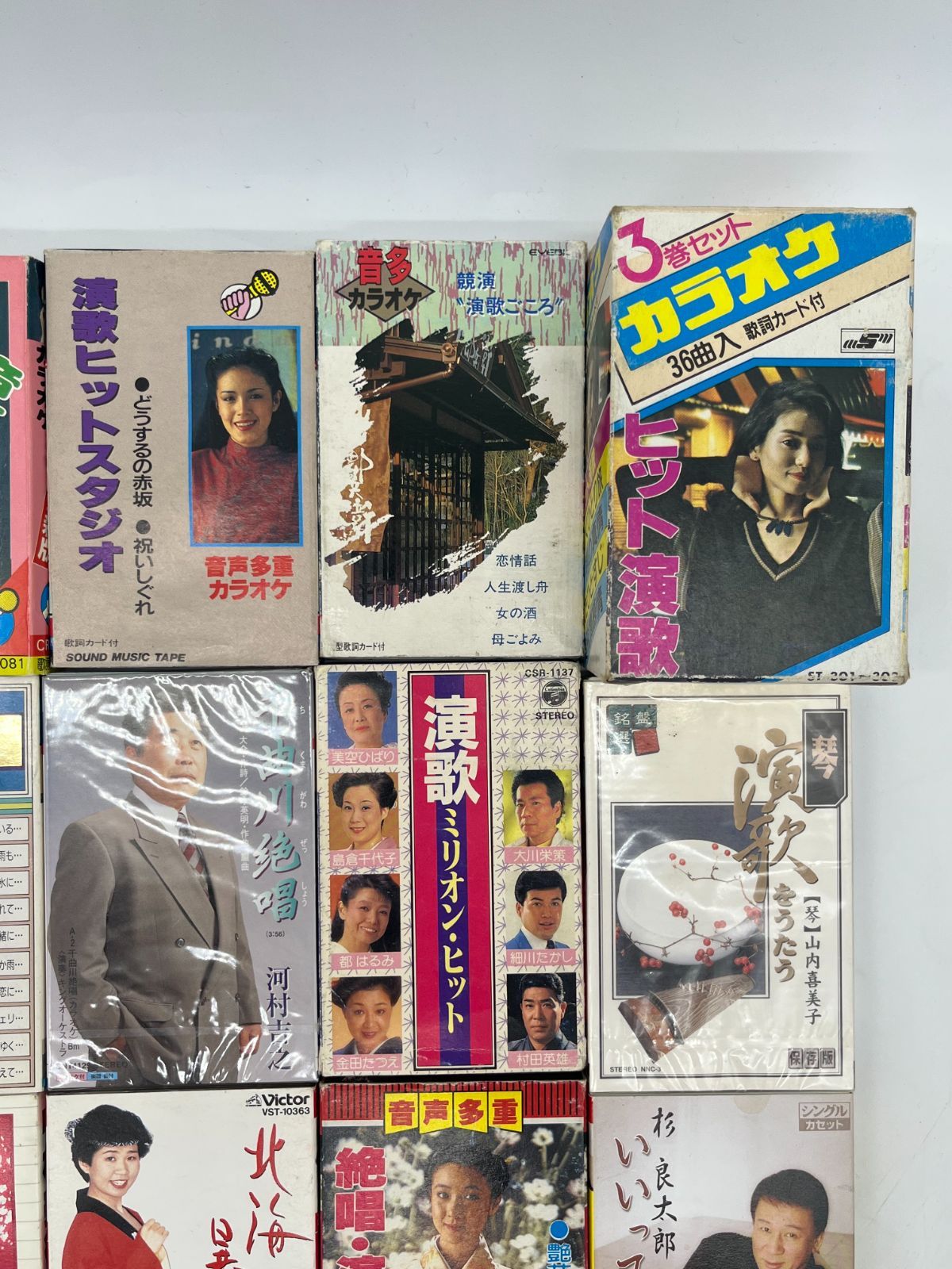 ジャンク品 カセットテープ 64個セット まとめ売り カセット 音楽 演歌