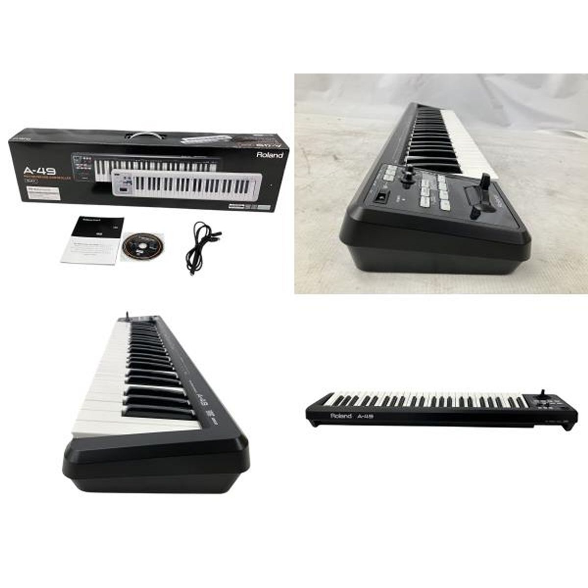 Amazon | Roland(ローランド) MIDIキーボードコントローラー A-49-BK ブラック 49鍵 | MIDIコントローラー |  楽器・音響機器