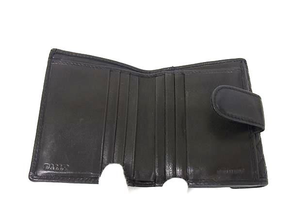 BALLY 二つ折り財布　ブラック　キルティング BALLY バリー レザー キルティング 二つ折り 財布 ウォレット