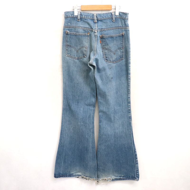 貴重 70s リーバイス 684 ベルボトム オレンジタブ インディゴ 刻印8