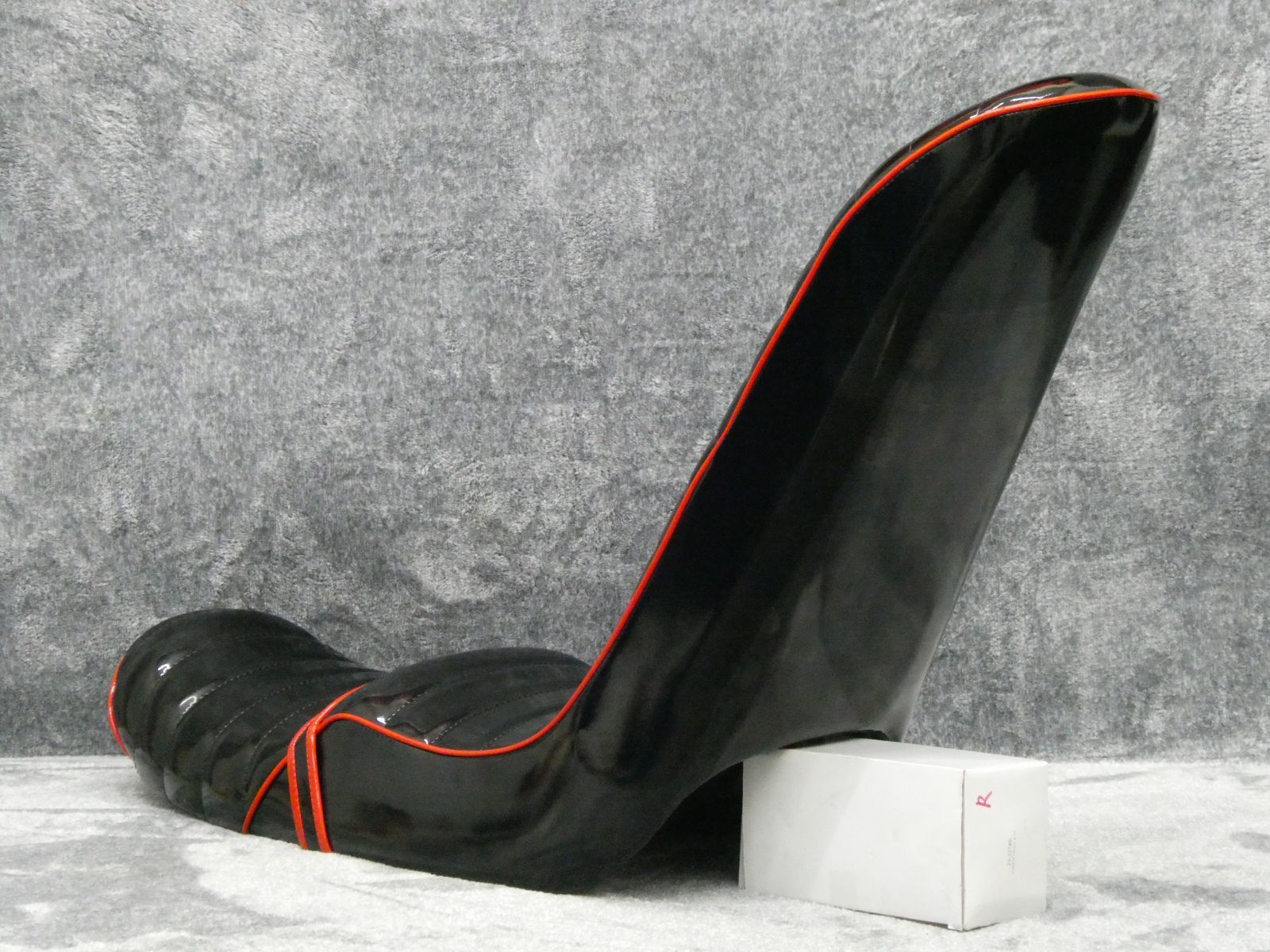 GS400 黒赤エナ 50cm 三段シート/補強入 あんこ抜き 完成品GS400E鉄 