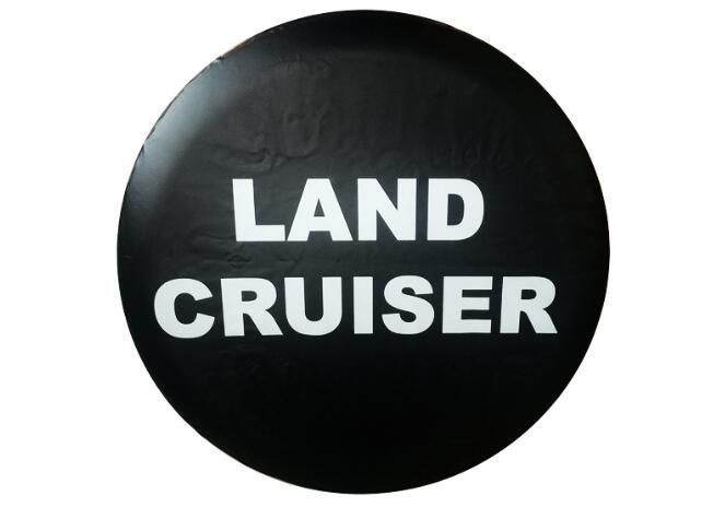 新品！ 海外仕様  LAND CRUISER ロゴ スペアタイヤカバー  PVCレザー製  汎用R14/R15/R16/R17  トヨタ
