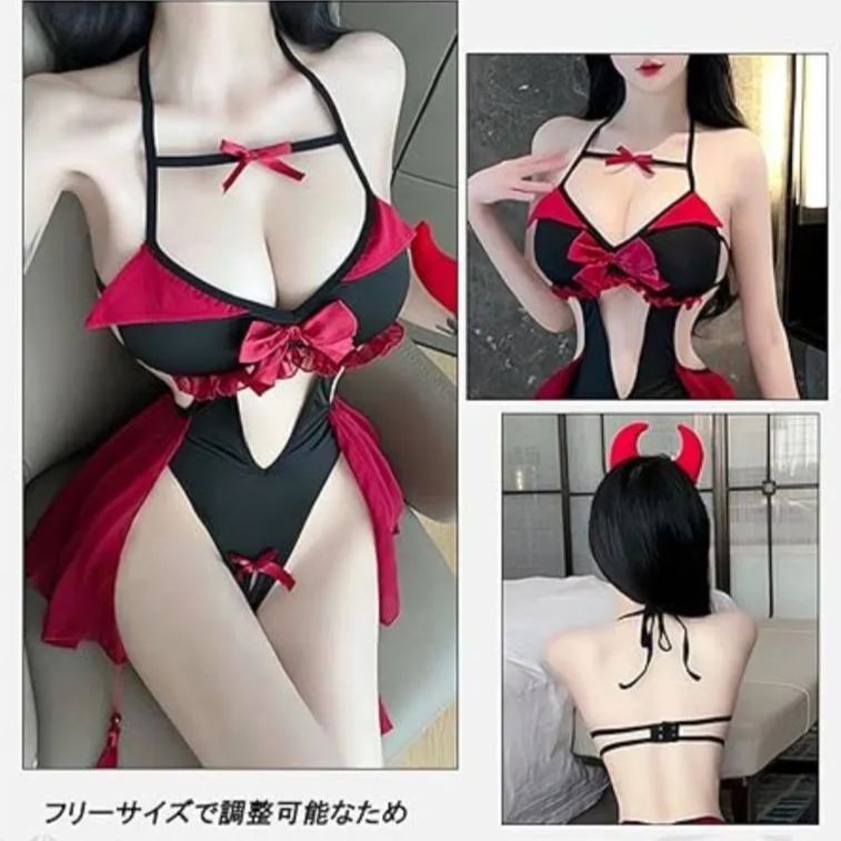 新品☆】エロセクシー♥️小悪魔メイド レオタード バレンタイン