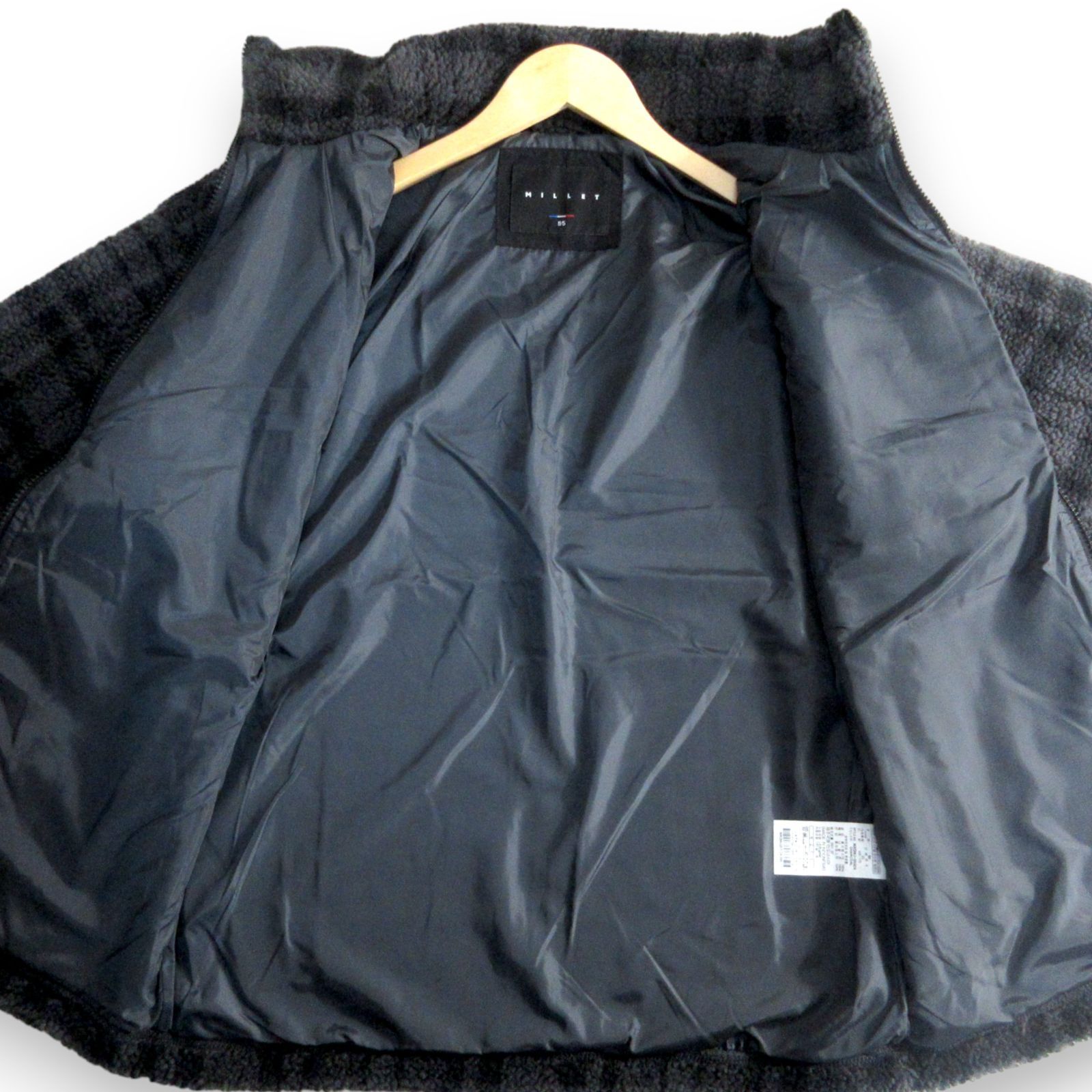 新品 MILLET ミレー ワッペン付 チェック柄 ボアフリース ジャケット 