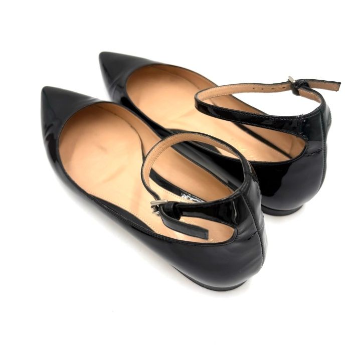 Gianvito Rossi黒グリッター ハイヒールサンダル　アンクルストラップ grg40732_2.jpg