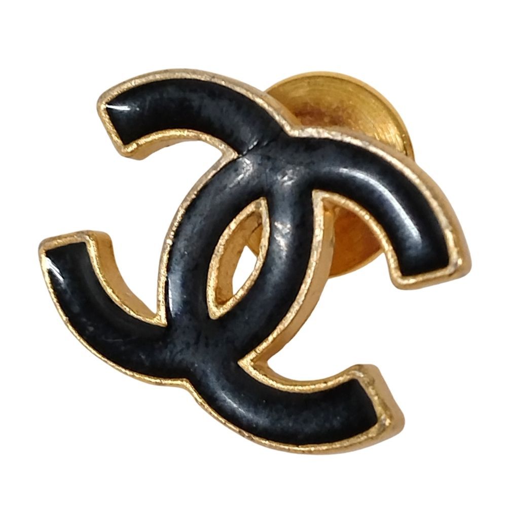 CHANEL シャネル ココマーク 02A ブローチ ピンバッジ ブラック