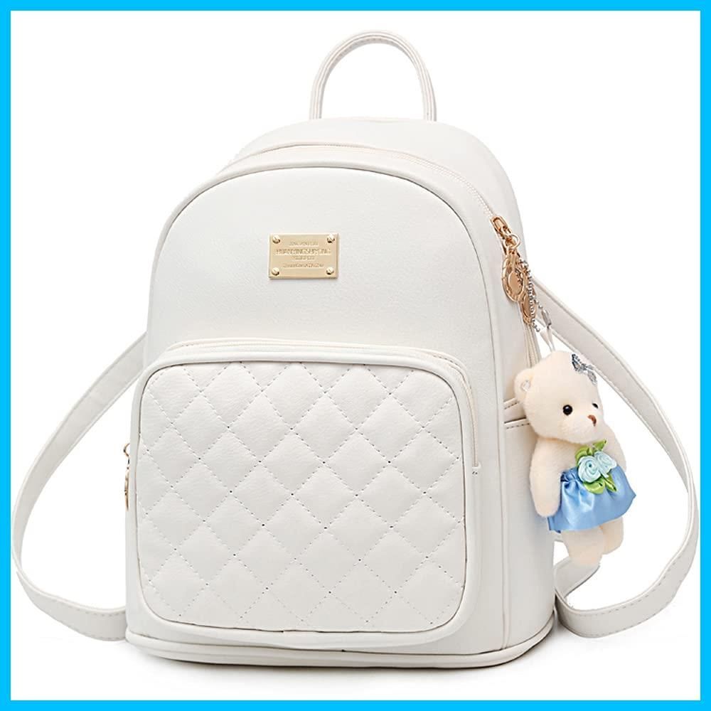 【最短発送】レザー 改良 ミニリュック 女の子 かわいい 小さめ 子供バッグ レディース リュック 熊人形 [manukori]