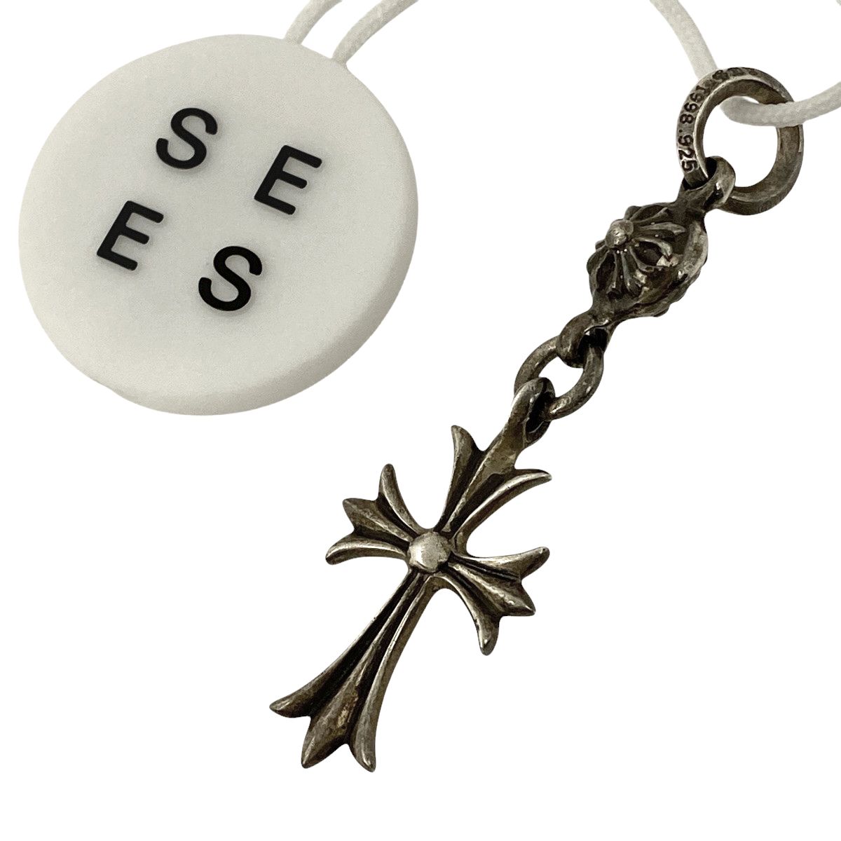 クロムハーツ CHROME HEARTS 1ボール タイニー CH クロス ペンダント 