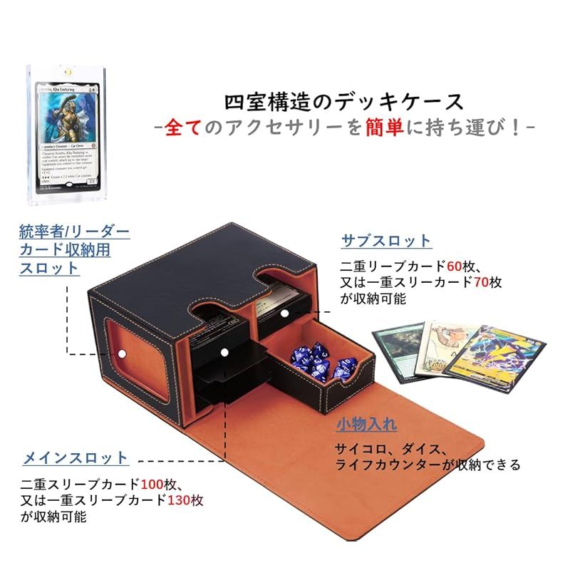 Venssu デッキケース トレカケース カードディスプレイウィンドウ