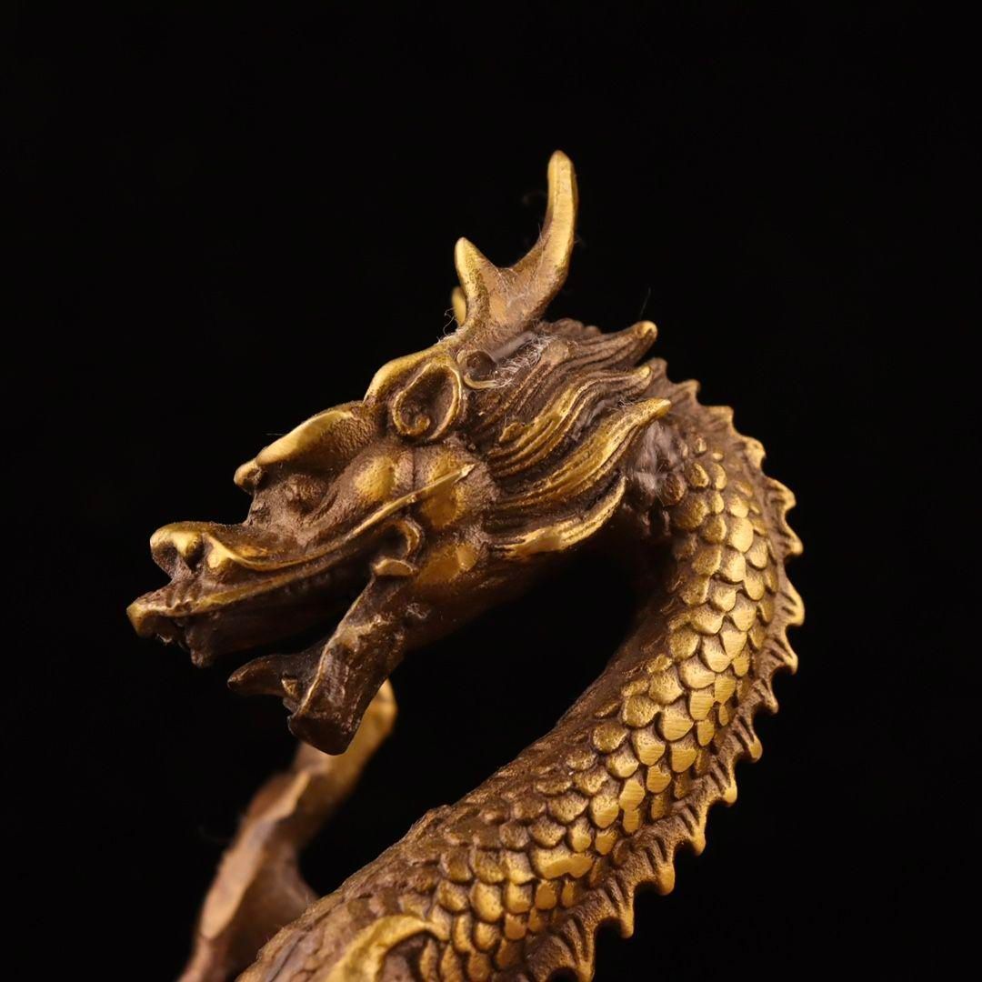 竜 五爪金竜 銅製品 装飾品 工芸品美術品 置物 竜 五爪金竜 銅製品 装飾品 工芸品美術品 置物 - メルカリ