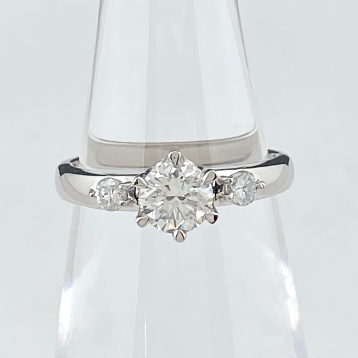 ダイヤモンド デザインリング プラチナ メレダイヤ 指輪 リング 7号 