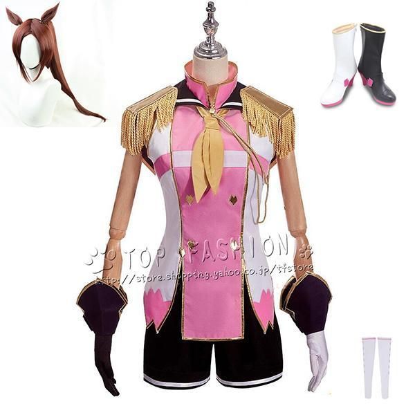 ウマ娘プリティーダービー サクラバクシンオー コスプレ 勝負服 全セット 大人用 舞台装 演出服 コスチューム 変装 仮装 ハロウィン イベン