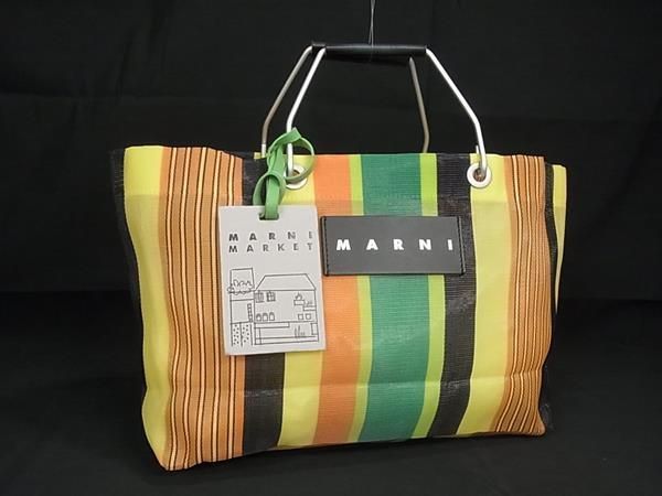 □極美品□ MARNI マルニ フラワーカフェ マーケット ナイロン 