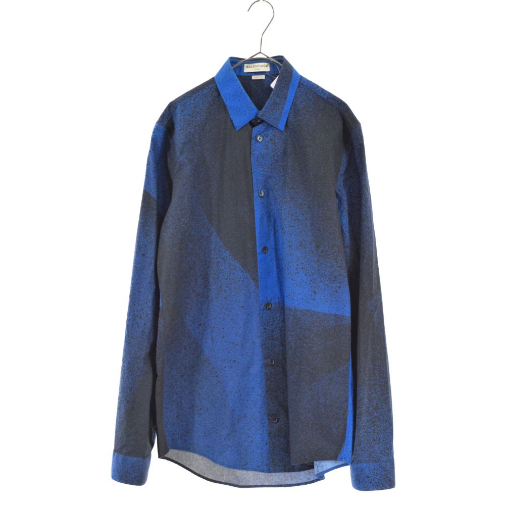 BALENCIAGA (バレンシアガ) 15SS スプレープリント 長袖シャツ 総柄 