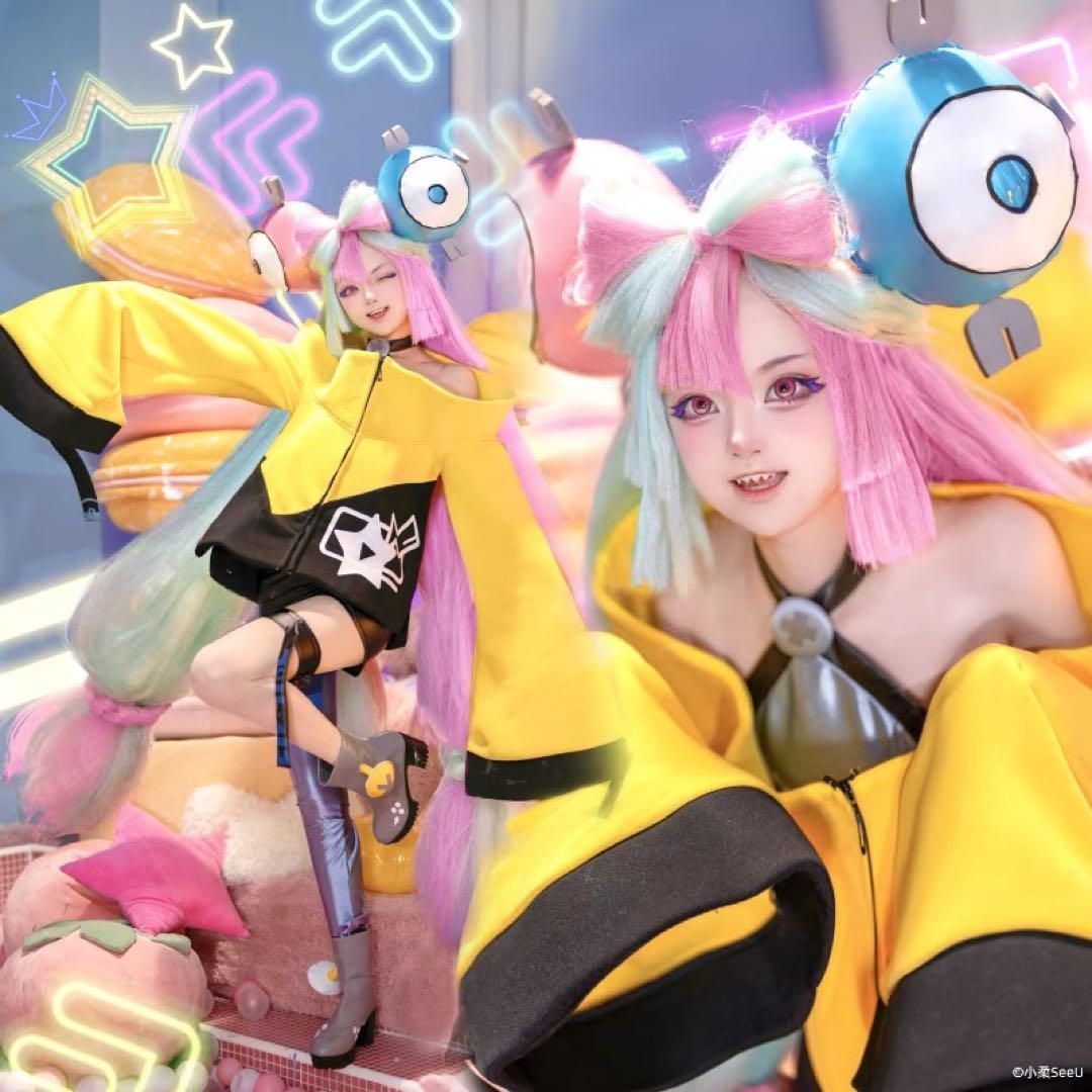 次元電台 ポケモン ナンジャモ コスプレ衣装 コスプレウィッグ 靴追加可