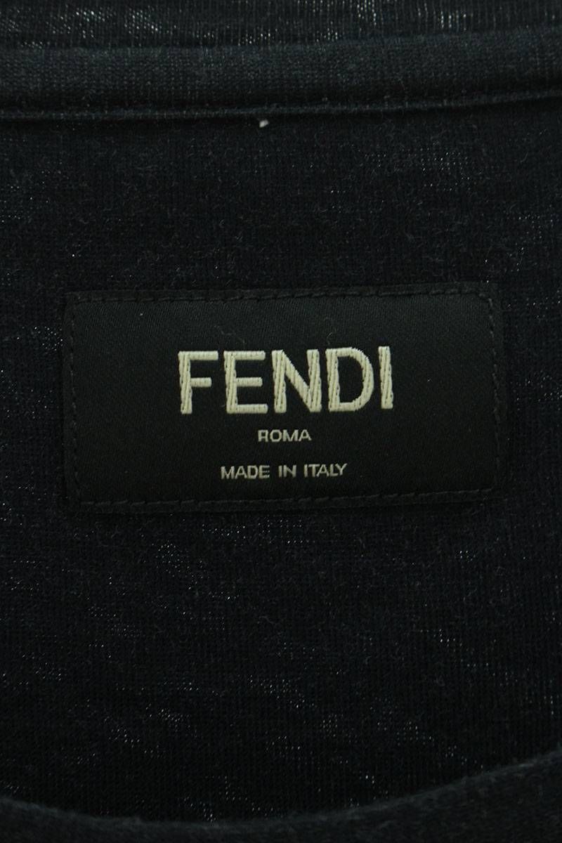 フェンディ ×フィラ FILA 18AW FY0936 A65G マニアロゴプリントTシャツ