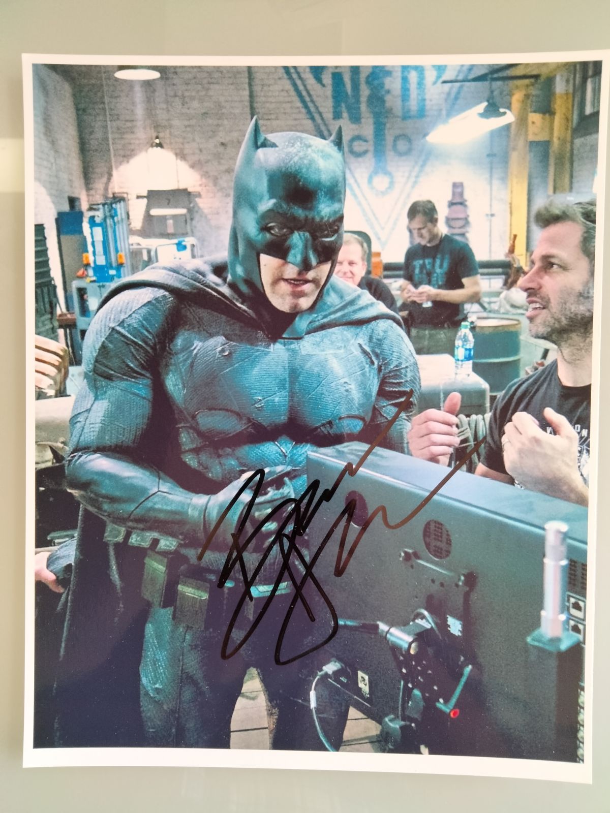 ベン・アフレック 直筆サイン入りフォト証明書付き　バットマン vs スーパーマン ベン・アフレック直筆サイン入り写真□バットマン vs スーパー