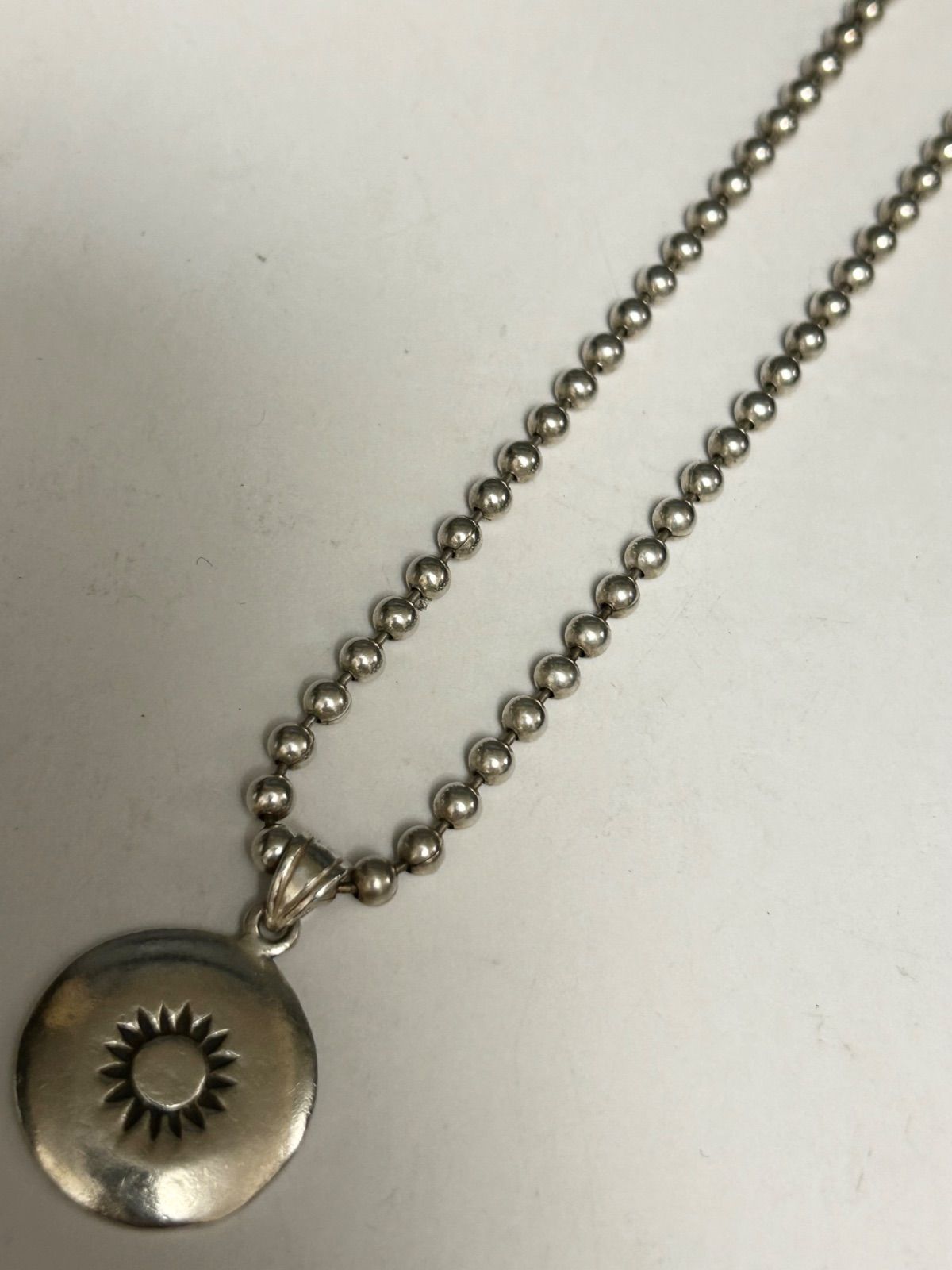 80年代MEXICO製ヴィンテージSILVER925FATボールネックチェーン