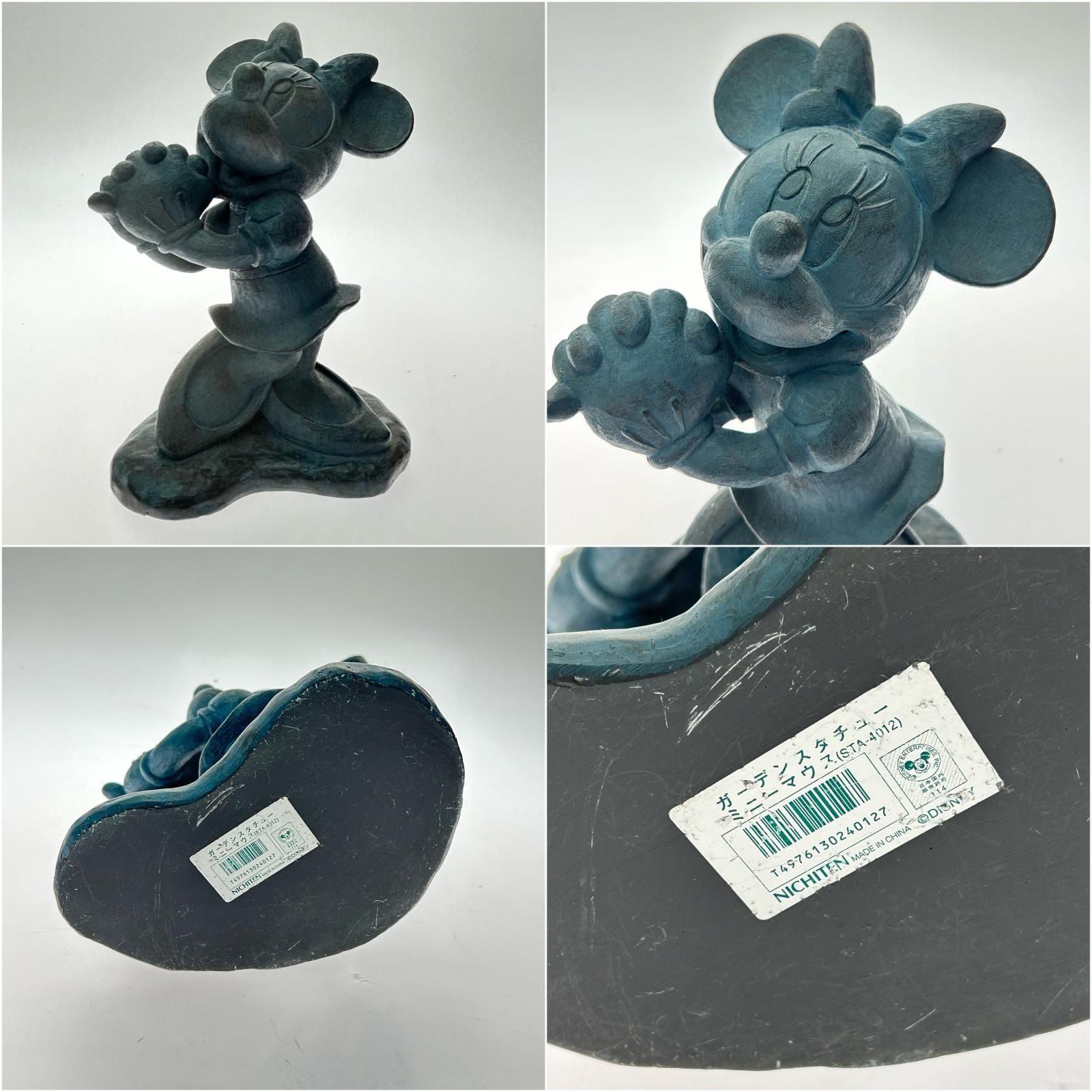 ▽▽NICHITEN ガーデンスタチュー ミッキー ミニー 置物