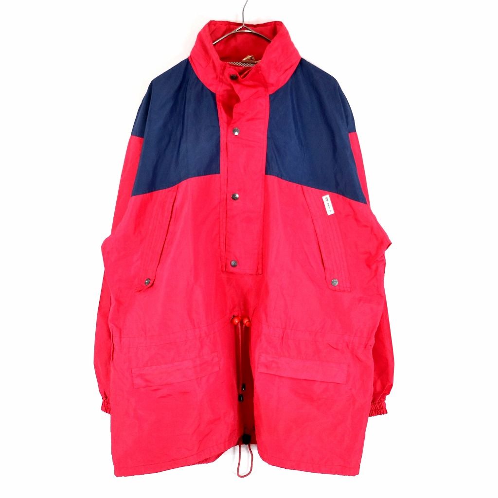 SALE/ DUNLOP ダンロップ ナイロンプルオーバー ジャケット アウトドア キャンプ アウター ハイネック ネイビー (メンズ L)  N9575