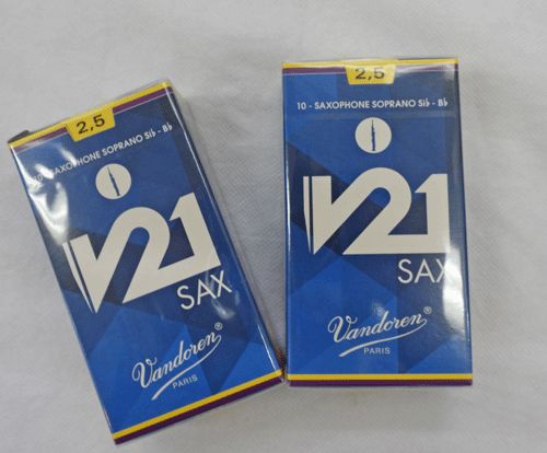 バンドーレン ソプラノサックスリード V21 2.5番 2箱セット 超