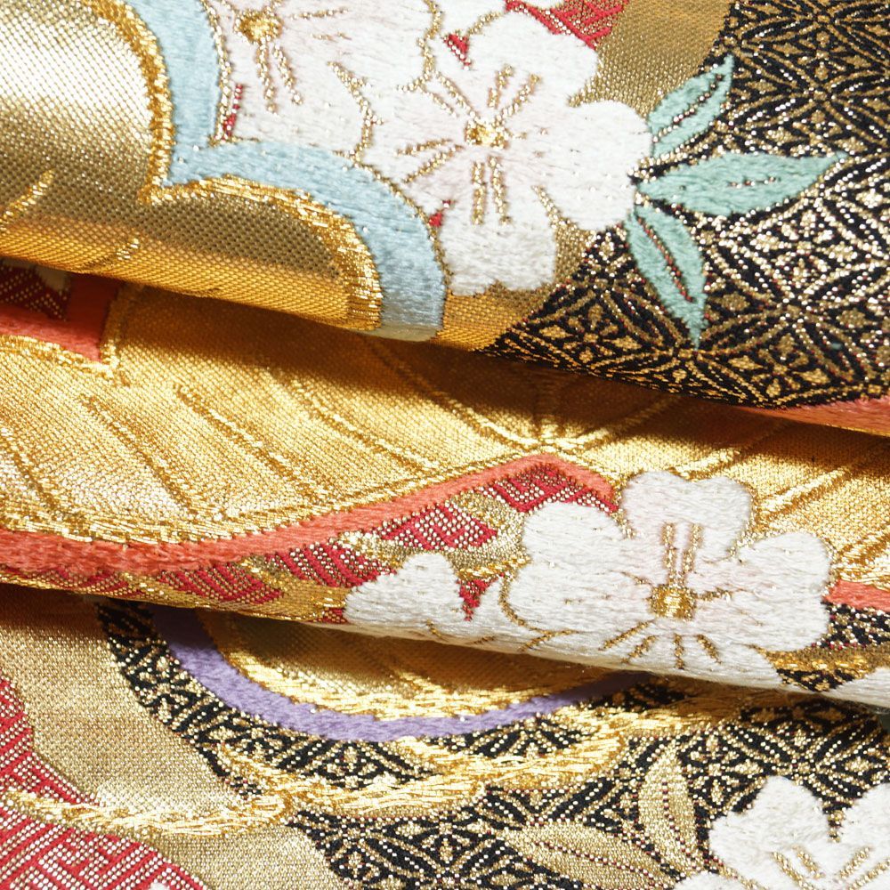 振袖セット 振袖・袋帯 2点 セット 孔雀に花車模様 Mサイズ 友禅 古典柄 【 中古 振袖 踊り 着物 セット リサイクル 振袖 リサイクル着物 正絹 卒業式 成人式 お稽古 販売 振袖 アウトレット 購入 振り】