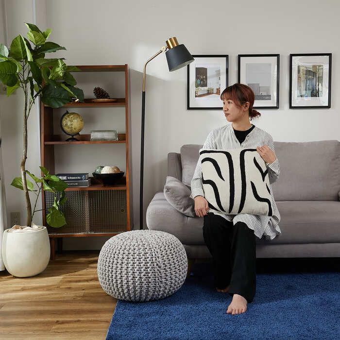 インテリアクッション 手織り