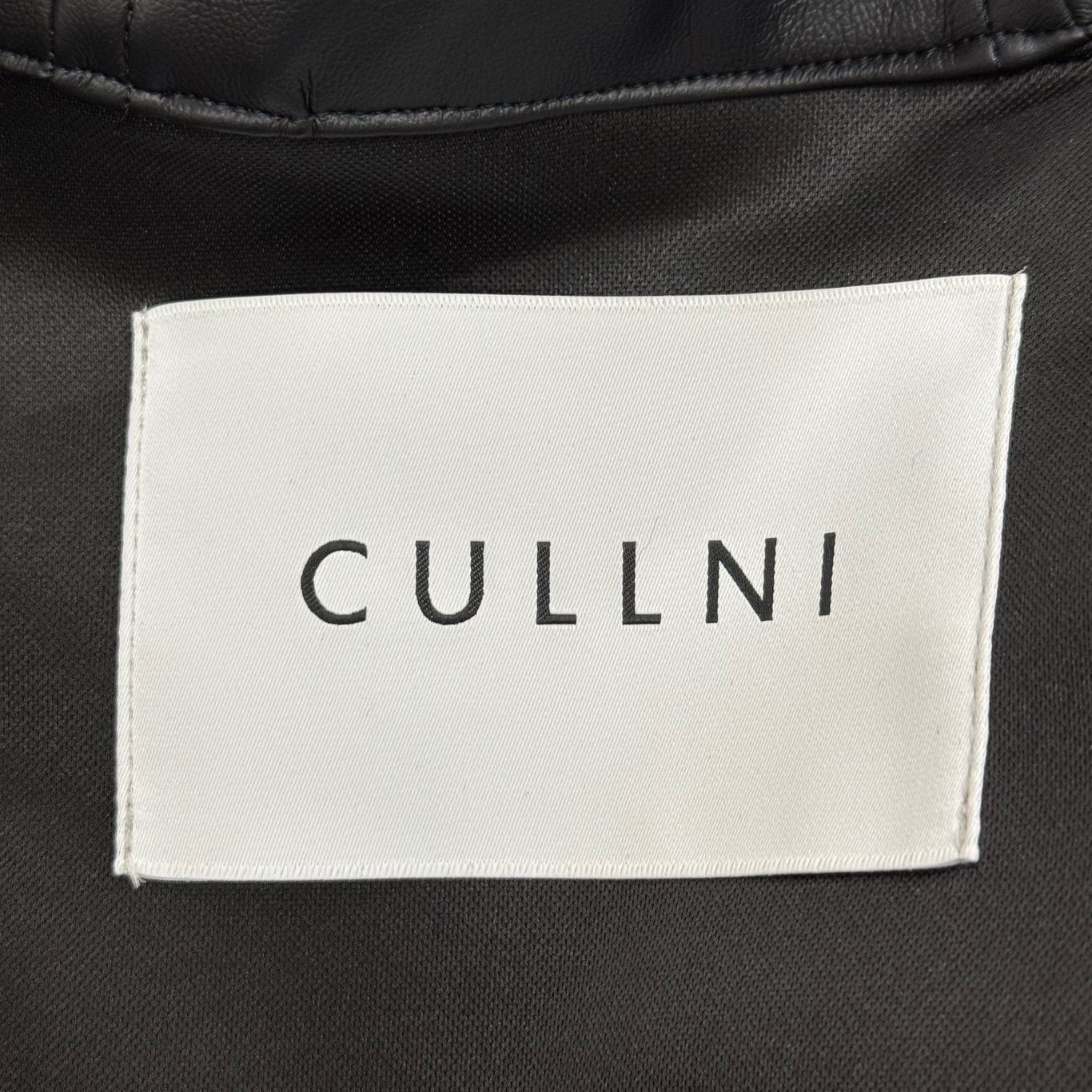 参考上代74800円 未使用 CULLNI 24SS Faux Leather Layered Half Coat 