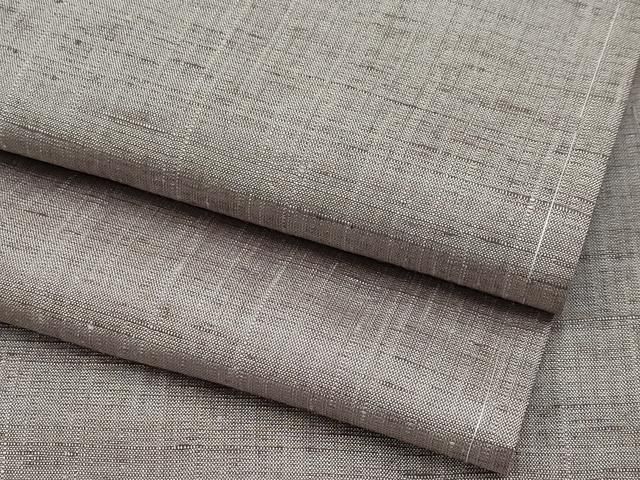 平和屋着物 上 男性 紬 色無地 茶鼠色地 CYAA3281s5