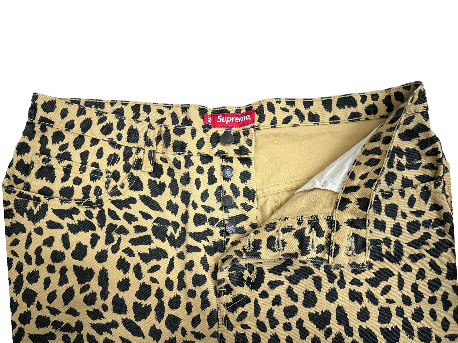 Supreme 17ss Washed Denim Shorts レオパード Supreme (シュプリーム) 17SS Washed Denim Shorts Cheetah ショート