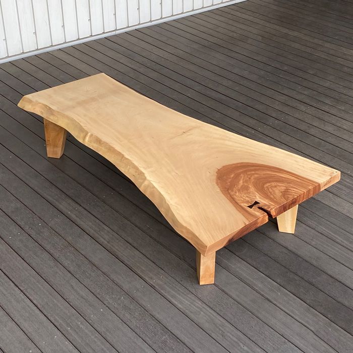 天然木　一枚板　ローテーブル　リビングテーブル