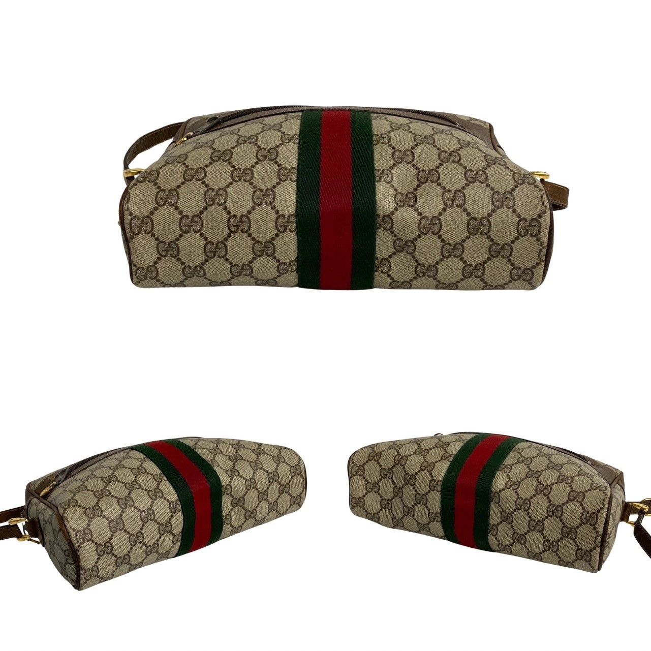 極 美品 GUCCI グッチ オールドグッチ ヴィンテージ シェリーライン GG