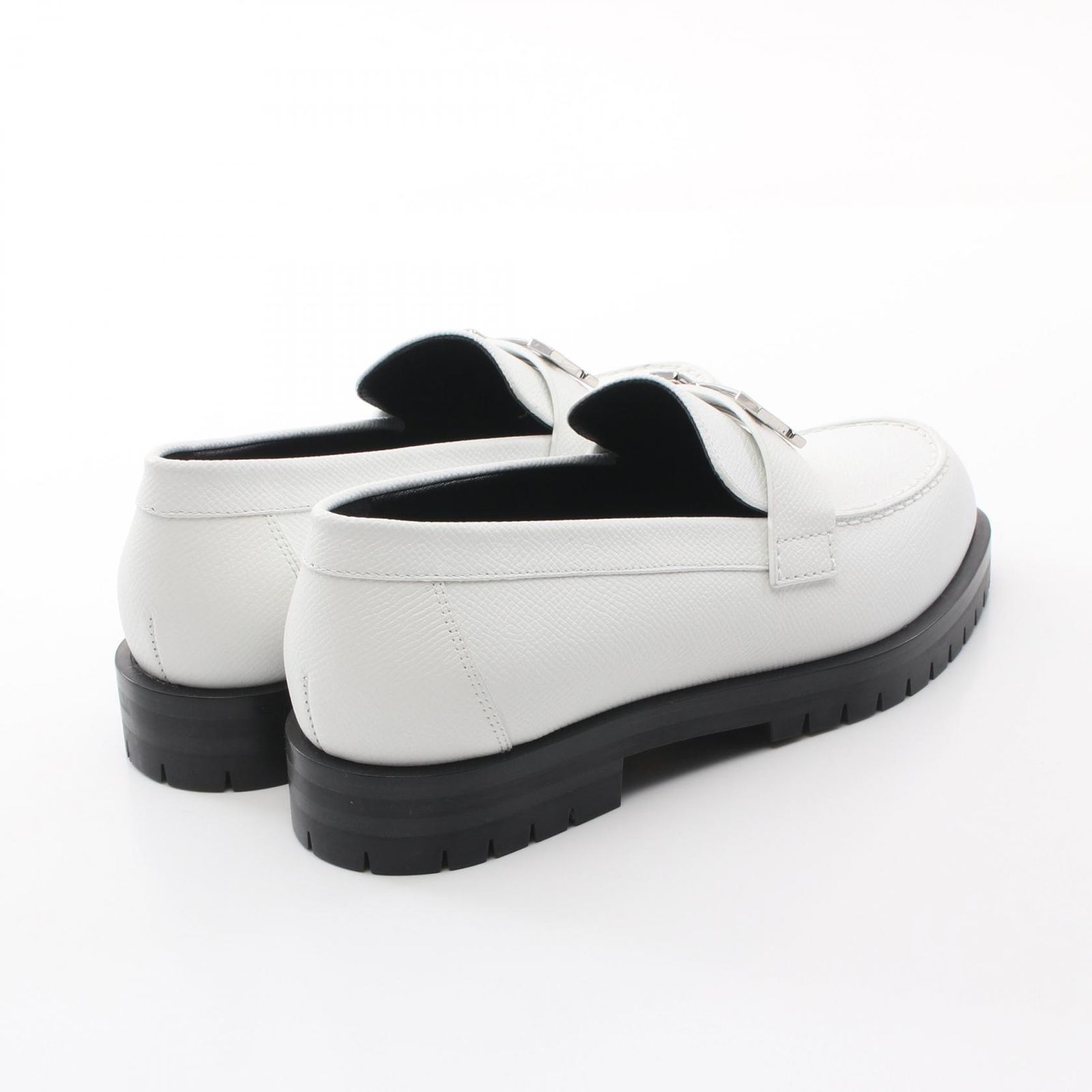 Hermes エルメス ローファー フォーブル ホワイトモカシン フォーブル