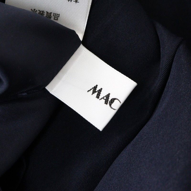 美品 マチャット MACHATT ボックスプリーツスカート/ネイビー