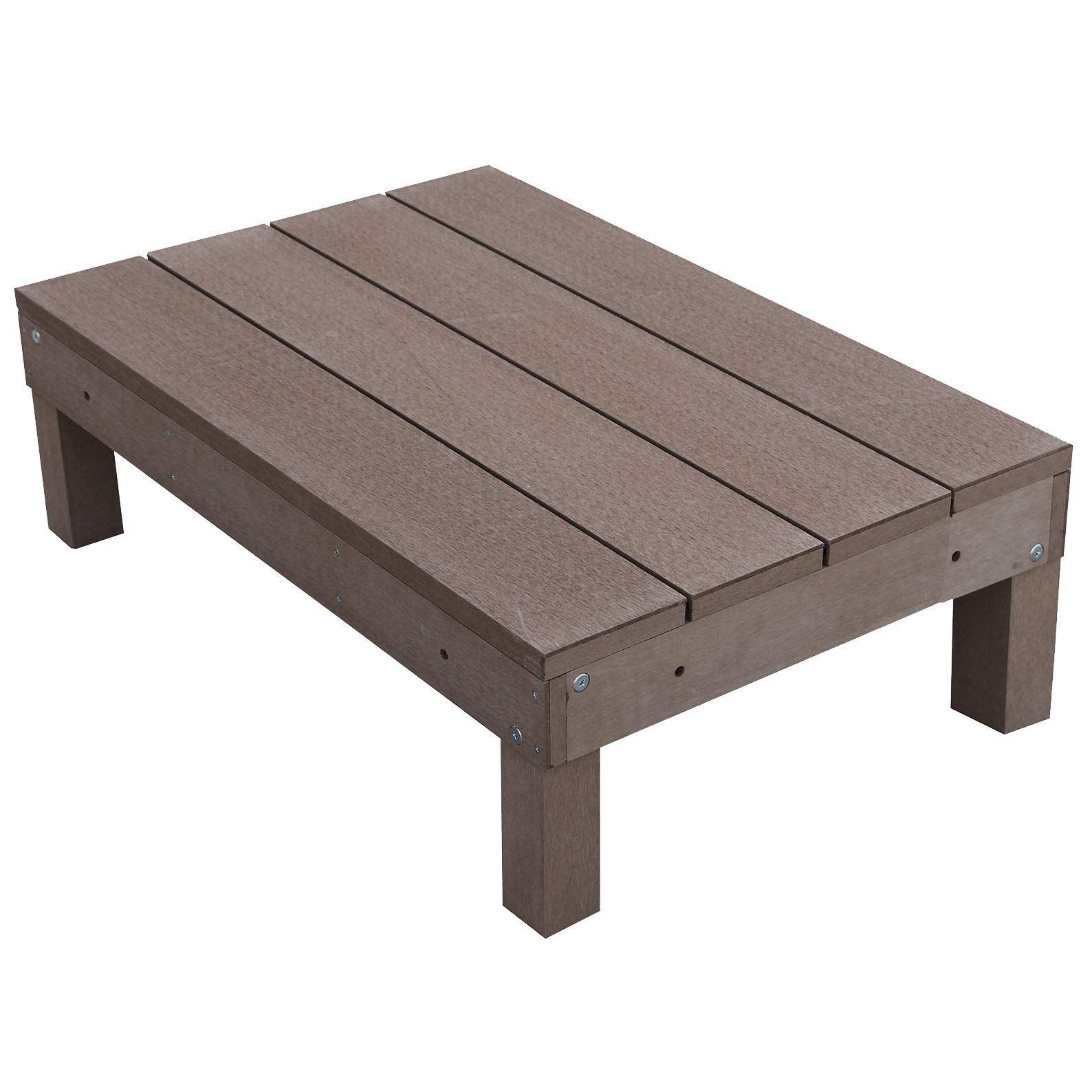 i10368-1d60db アイウッドデッキ60系 人工木製 ダークブラウン ウッドデッキ 90cm×59.8cm×28cm 組み立て式 アイガーデン 1台