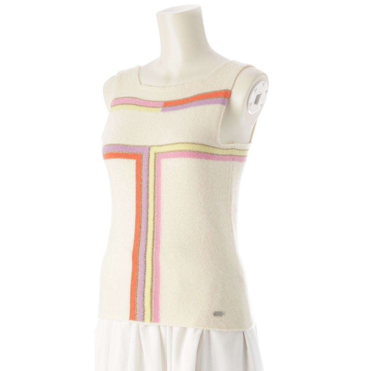 シャネル CHANEL 98Cコットン アンサンブル カーディガンタンクトップ